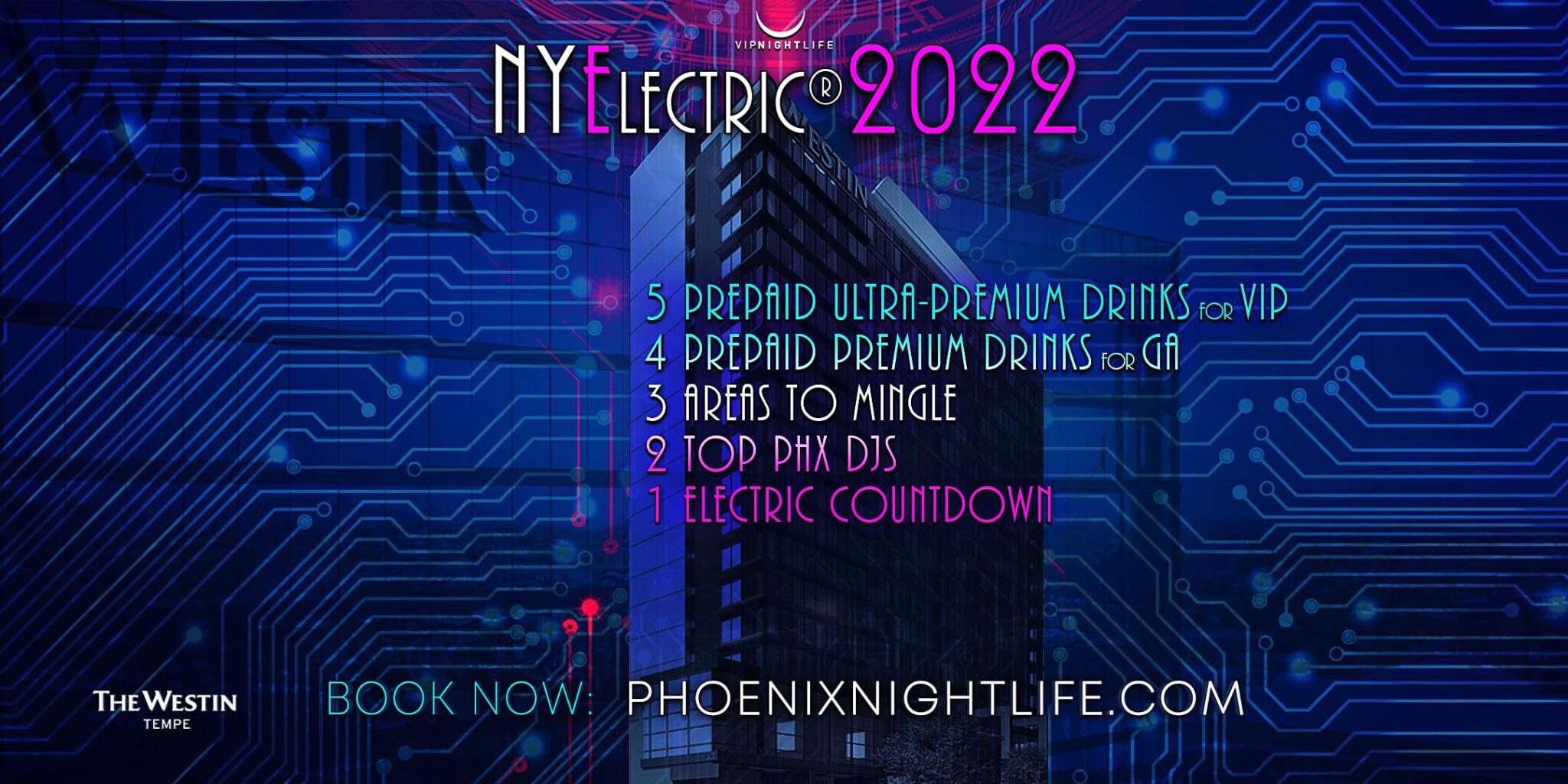 Phoenix New Year's Eve Party 2022 Gatsby's House Phoenix